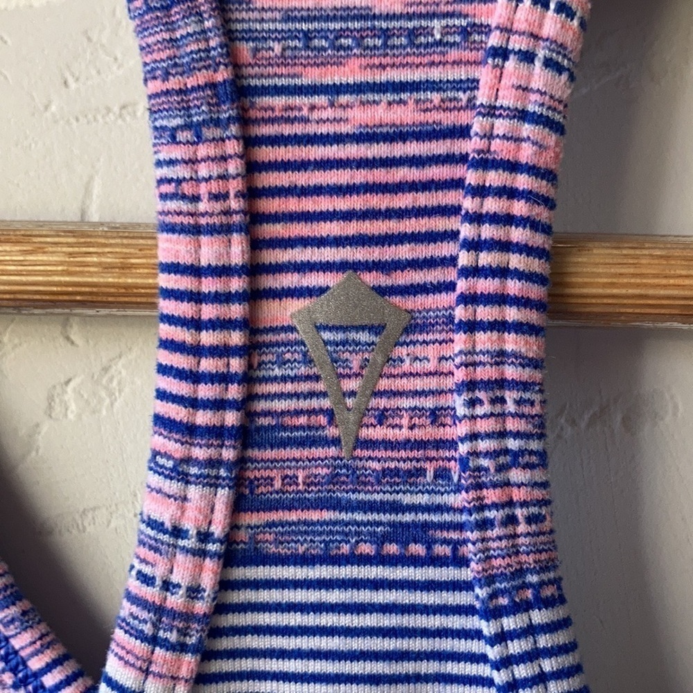 Ivivva Pink Striped Racerback Tank - Picture 4 of 5